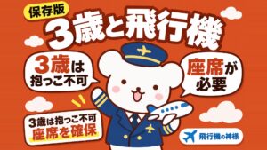 飛行機に乗る時３歳児は抱っこでも大丈夫？ルールから対策まで