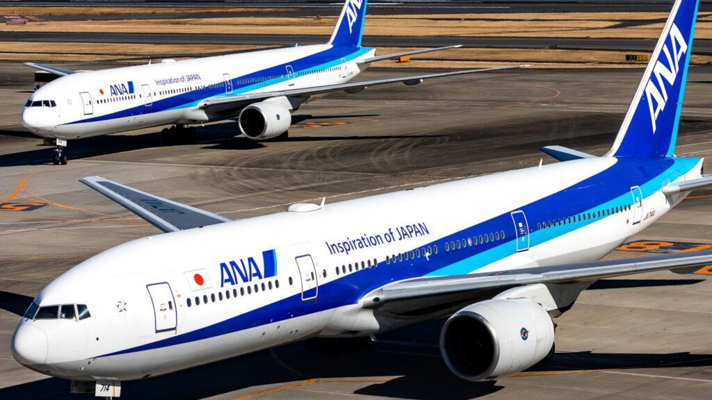 ANAの旅客機（ANAタイムセール）