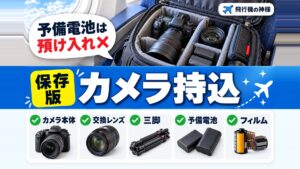 飛行機の中にカメラは持ち込みできる？持ち込みの注意点とポイント