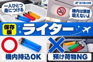 ライターは空港で没収される?持ち込みのルールを徹底解説!