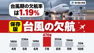 台風で飛行機の欠航はいつ決まる?基準から欠航時の対応まで