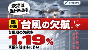 台風で飛行機の欠航はいつ決まる？基準から欠航時の対応まで
